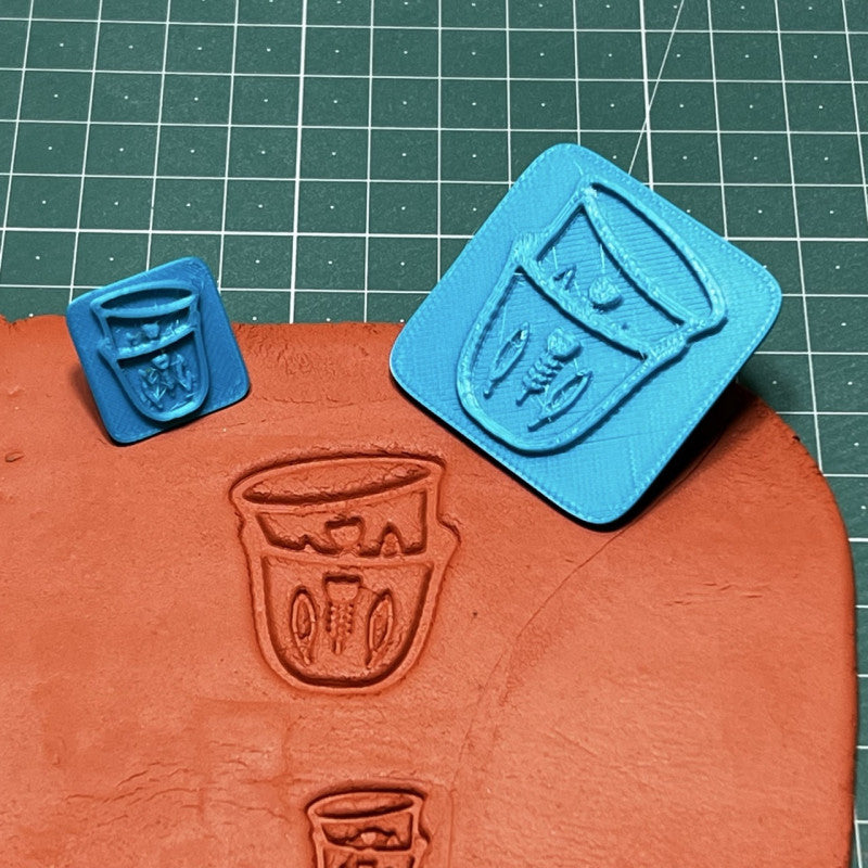 arabic coffee cup stamp