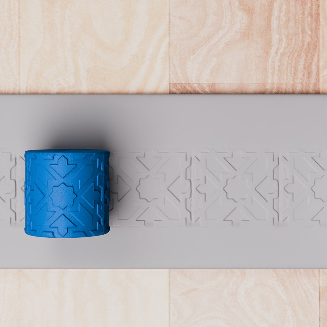 أداة لفّ نسيج حواف البلاط الإسلامي