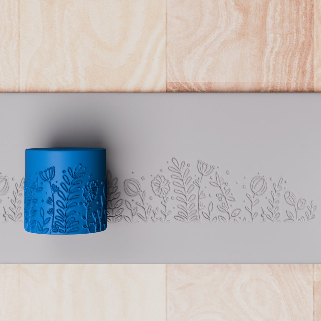 botanical border texture roller