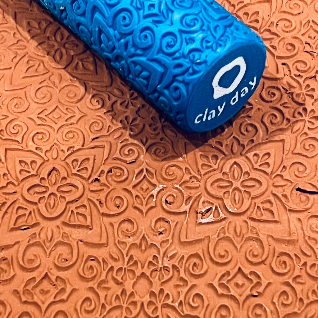 zellige floral texture roller