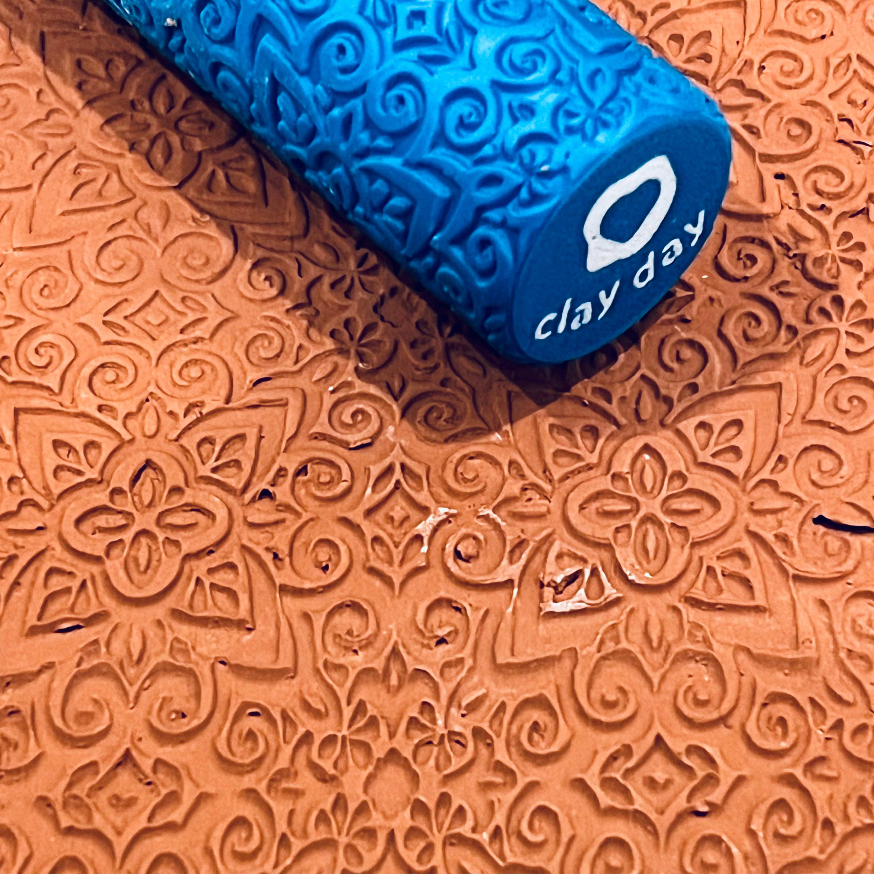 zellige floral texture roller